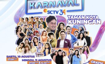 "Karnaval SCTV" Di Kota Kuningan - Jawa Barat berlangsung 2 hari berturut - turut. (Foto : Dah)